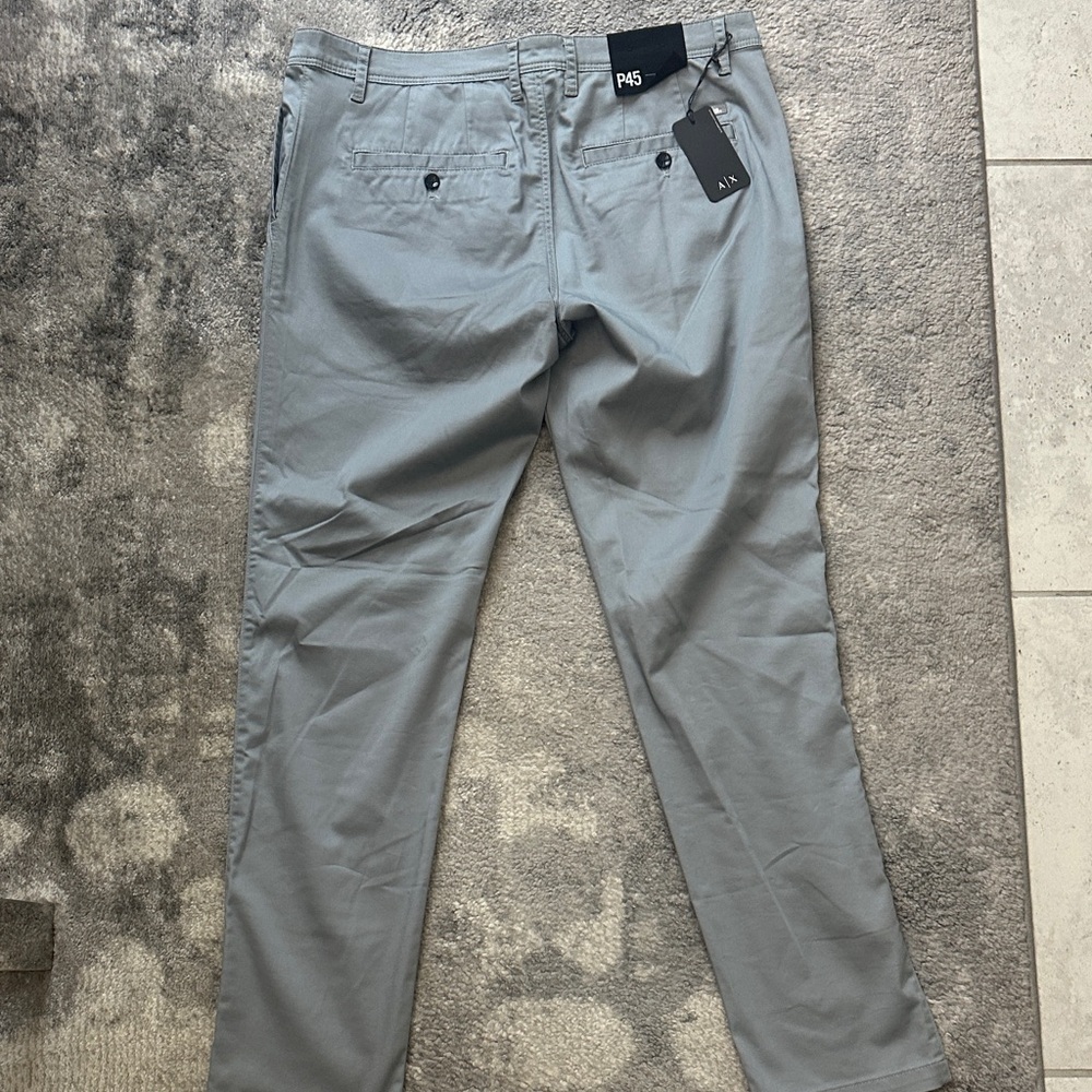 Armani Exchange Light Gray Chinos